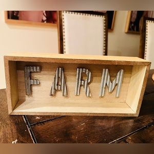 Farm shadow box sign